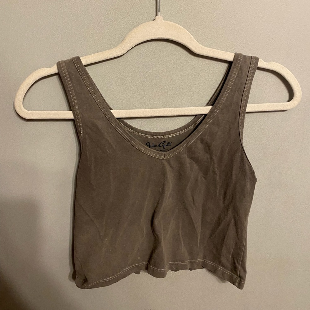 Dark gray brandy crop!